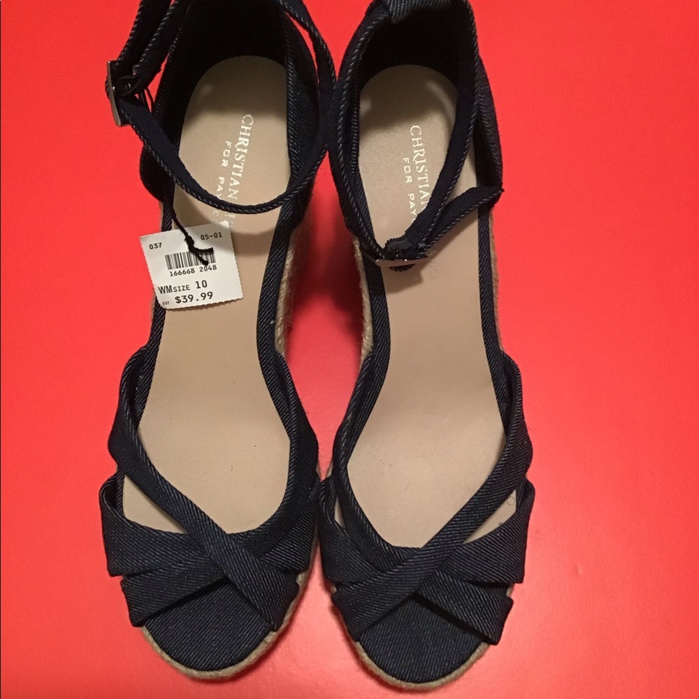 Christina  Siriano wedge shoes